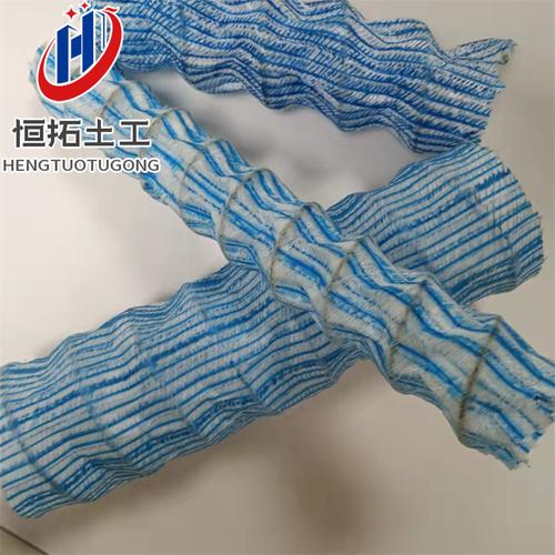 编织布软式透水管道路绿化滤水软管弹簧透水管